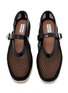 细节 - 点击放大 - ALAÏA - Flat Fishnet Mary Jane Patent Leather Espadrilles