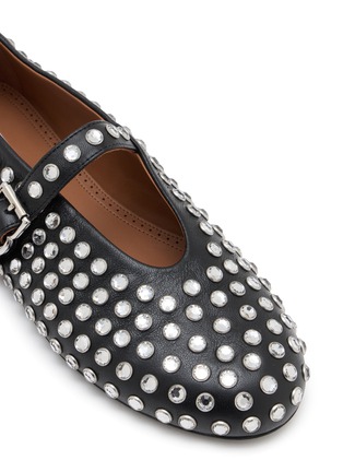 细节 - 点击放大 - ALAÏA - La Strass Leather Mary Jane Flats