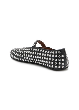  - ALAÏA - La Strass Leather Mary Jane Flats