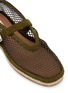 细节 - 点击放大 - ALAÏA - Flat Fishnet Mary Jane Suede Espadrilles