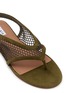 细节 - 点击放大 - ALAÏA - Fishnet Suede Thong Sandals