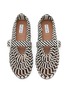 细节 - 点击放大 - ALAÏA - Woven Leather Mary Jane Flats