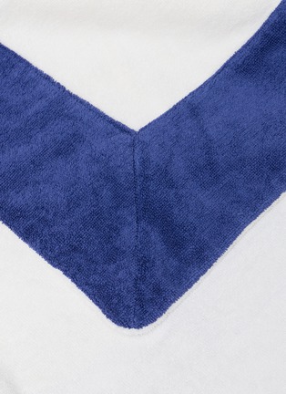 细节 –点击放大 - ABYSS & HABIDECOR - Portofino Beach Towel — Ecru On Cadette Blue