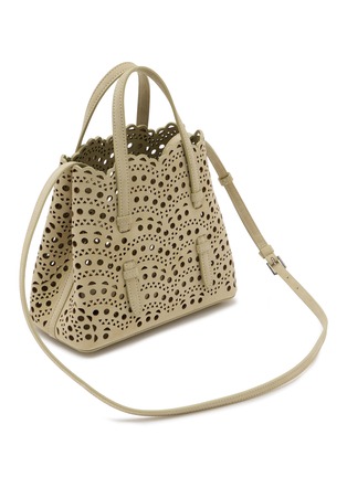 细节 - 点击放大 - ALAÏA - Mina 20 Vienne Wave Nubuck Calfskin Leather Tote Bag