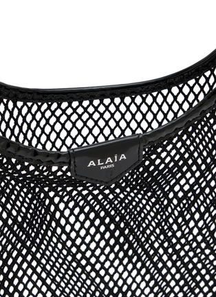 细节 - 点击放大 - ALAÏA - 渔网皮革手袋