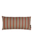首图 –点击放大 - GARDEN GLORY - Small Striped Outdoor Pillow — Eucalyptus and Terracotta