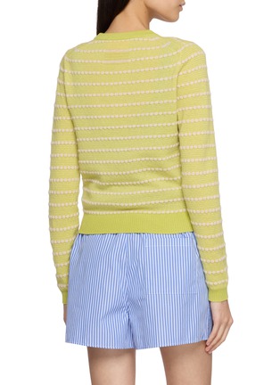 背面 - 点击放大 - GUEST IN RESIDENCE - Pebble Stripe Cashmere Knit Cardigan
