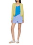 模特儿示范图 - 点击放大 - GUEST IN RESIDENCE - Pebble Stripe Cashmere Knit Cardigan