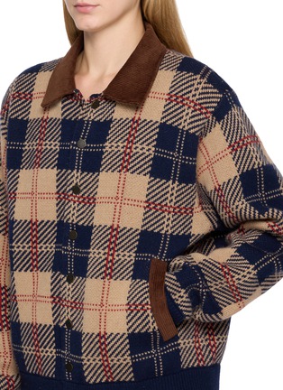 - GUEST IN RESIDENCE - TARTAN 格纹按扣夹克