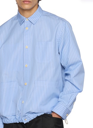  - SACAI - Striped Poplin Shirt