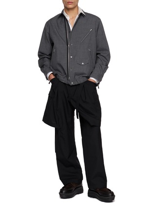 模特儿示范图 - 点击放大 - SACAI - Layered Cargo Suiting Trousers
