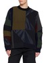 首图 - 点击放大 - SACAI - X A.P.C. Patchwork Knit Sweater