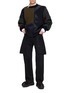 模特儿示范图 - 点击放大 - SACAI - X A.P.C. Patchwork Knit Sweater