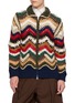 首图 - 点击放大 - SACAI - Chevron Crochet Knit Blouson Jacket