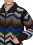  - SACAI - Chevron Crochet Knit Blouson Jacket