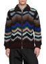 首图 - 点击放大 - SACAI - Chevron Crochet Knit Blouson Jacket