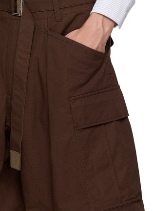  - SACAI - 织带装饰阔腿工装长裤