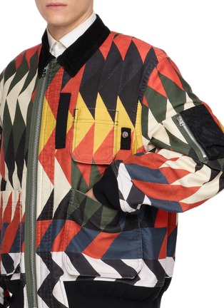 - SACAI - X A.P.C. Quilts Print Cotton Blouson Jacket