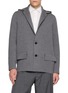 首图 - 点击放大 - SACAI - Hooded Cotton Cashmere Knit Jacket