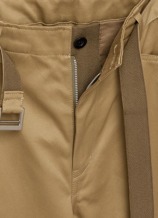 细节 - 点击放大 - SACAI - Belted Cotton Chino Pants