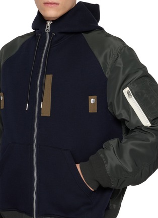  - SACAI - 拼料连帽飞行员夹克