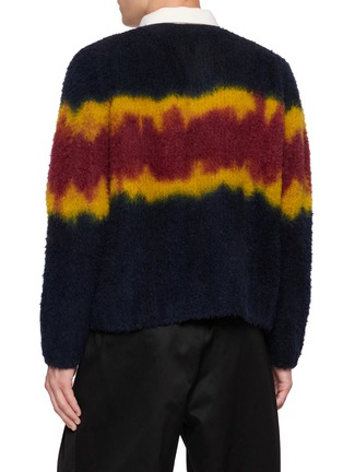 背面 - 点击放大 - SACAI - Long Sleeve Chusen Dyed Knit Polo Shirt