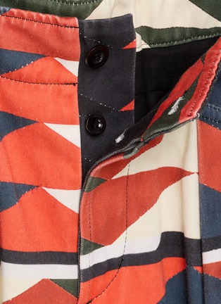 细节 - 点击放大 - SACAI - X A.P.C. Quilts Geometric Print Pants