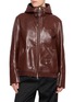 首图 - 点击放大 - SACAI - Hooded Leather Blouson Jacket