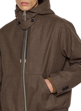 - SACAI - Wool Flannel Hoodie