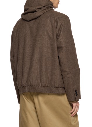 背面 - 点击放大 - SACAI - Wool Flannel Hoodie