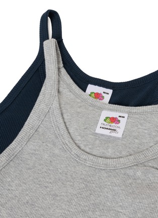  - HOMMEGIRLS - X FRUIT OF THE LOOM 刺绣吊带上衣两件套