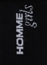 细节 - 点击放大 - HOMMEGIRLS - 字母提花中筒袜三件套