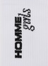 细节 - 点击放大 - HOMMEGIRLS - 字母提花中筒袜三件套