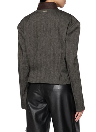 背面 - 点击放大 - BONBOM - Closed Notch Collar Single Breasted Blazer