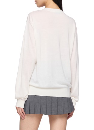 背面 - 点击放大 - BONBOM - Asymmetrical Tuck Knit Sweater