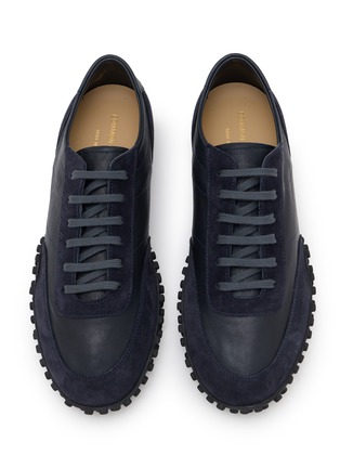细节 - 点击放大 - COMMON PROJECTS - Minimal Runner Seventy Leather Suede Men's Sneakers