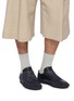 模特儿示范图 - 点击放大 - COMMON PROJECTS - Minimal Runner Seventy Leather Suede Men's Sneakers