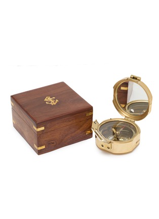 细节 –点击放大 - BATELA - Brass Compass With Mirror