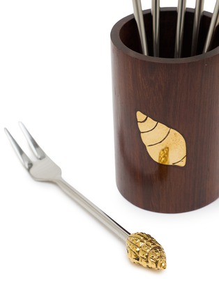 细节 –点击放大 - BATELA - Conch Shell Cocktail Skewer Set With Bucket