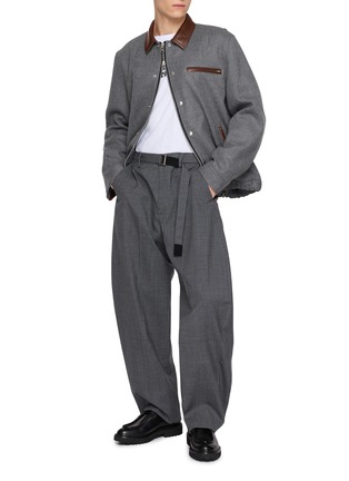模特儿示范图 - 点击放大 - SACAI - Wool Melton Blouson