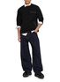 模特儿示范图 - 点击放大 - SACAI - Long Sleeve Zip Pocket Cotton Jersey T-Shirt