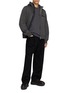 模特儿示范图 - 点击放大 - SACAI - Long Sleeve Zip Pocket Cotton Jersey T-Shirt