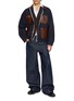 模特儿示范图 - 点击放大 - SACAI - Leather Quad Pocket Jacket