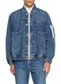 SACAI X LEVI'S 褶裥牛仔飞行员夹克