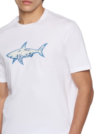  - PAUL & SHARK - Shark Print Cotton Jersey T-Shirt