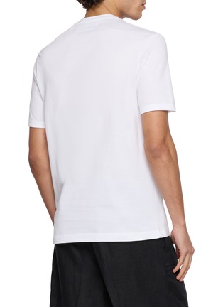 背面 - 点击放大 - PAUL & SHARK - Shark Print Cotton Jersey T-Shirt