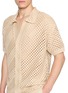  - FRESCOBOL CARIOCA - Pinto Short Sleeve Open Weave Crochet Cotton Cardigan