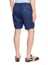背面 - 点击放大 - FRESCOBOL CARIOCA - Felipe Drawstring Waistband Cotton Linen Shorts