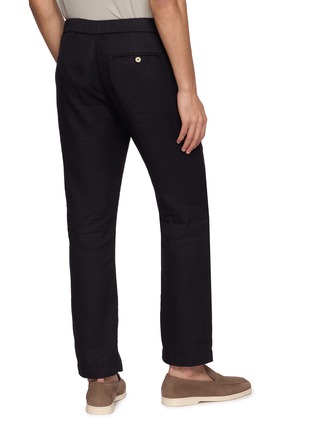 背面 - 点击放大 - FRESCOBOL CARIOCA - Oscar Elasticated Drawstring Waistband Cotton Linen Pants