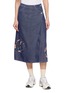首图 - 点击放大 - STORY MFG - Fold Peace Patchwork Denim Skirt